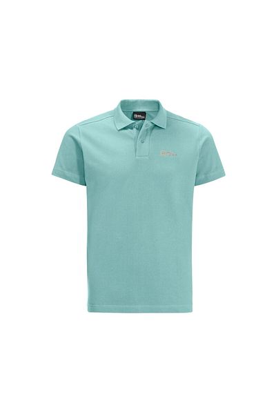 Jack Wolfskin Essential Polo Ανδρικό Πράσινο T-Shirt Polo Ανδρικό T-shirt Polo 1809301tr