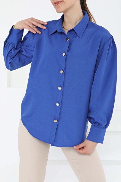 TOFİSA قميص بأزرار حجرية ساكس - 27245