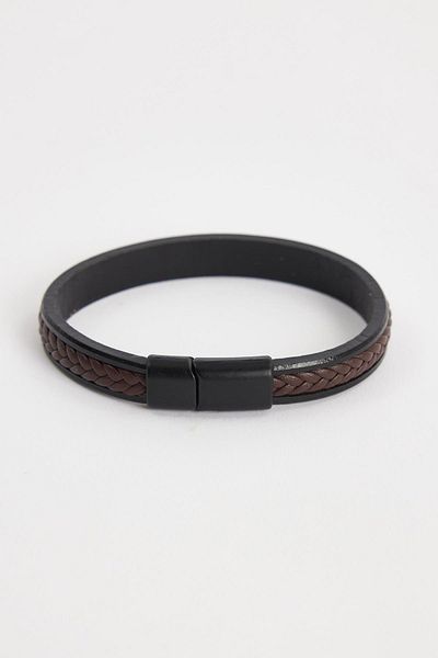 Tudors Men's Genuine Leather Bracelet