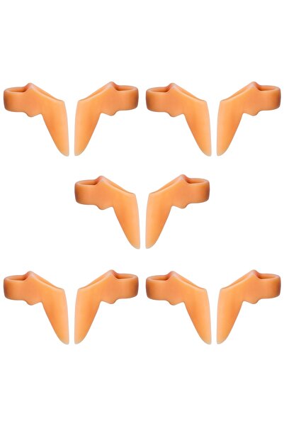 zenifique Set 5 Perechi Protectii Pentru Monturi Si Separatoare Degete, 10 Bucati, Silicon, Roz