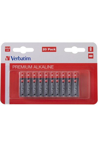 Verbatim Baterii Verbatim Alkaline, AAA, 20 buc