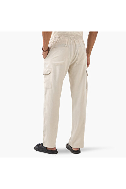 Iconic Cargo Flexi Waist Trousers with Drawstring Closure