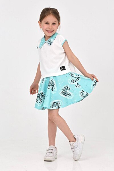 TOFİSA طقم تنورة نعناع للبنات - 27221