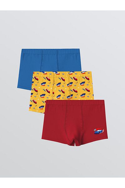 LC Waikiki Sari Beli Elastic Boys Boxer 3-Piece