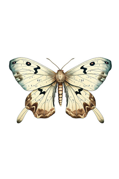 INOVATIX Set de 8 piese, autocolant fluture Hermes, INOVATIX®. 6 cm