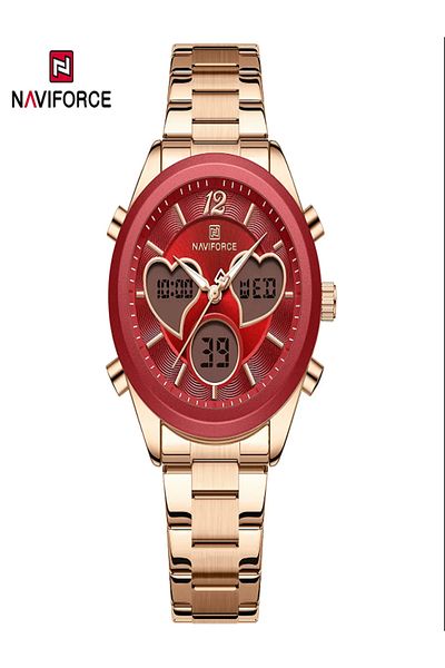 Naviforce Waterproof Elegant Ladies's Dual Display Time Women's Wrist Watch Fashion Luxury