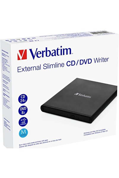Verbatim Unitate DVD-RW externă Verbatim Slimline USB 2.0, suport Mdisc