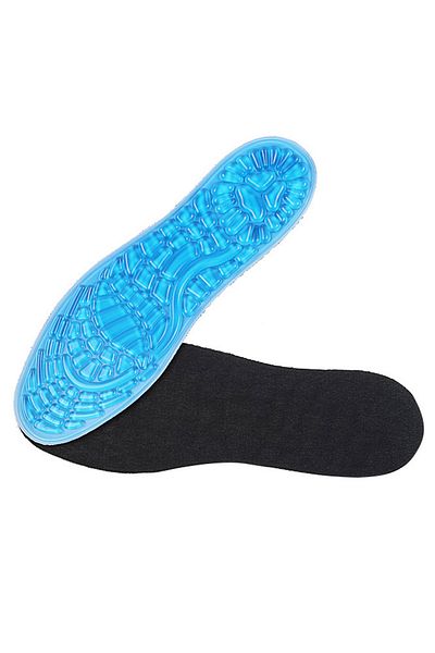 zenifique Set of 2 Blue Gel Orthopedic Insoles, Gel Cells, Size 36-42