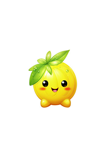 INOVATIX Set de 8 piese, autocolant fructul pasiunii zâmbitor, INOVATIX®. 6 cm