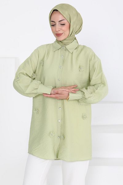 TOFİSA Tunica Florală Kaki - 27272