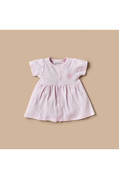 Juniors Tree Print A-Line Dress with Button Closure - Set of 2
