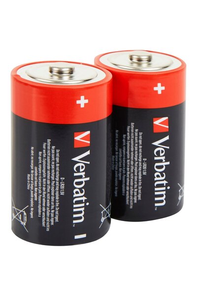 Verbatim Baterii Verbatim Alkaline, D, 2 buc