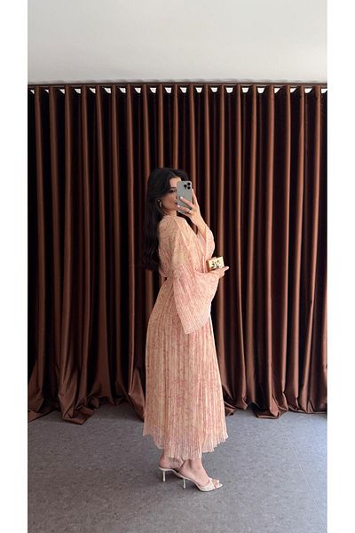 HAZELANNA Pastel Tone Belted Maxi Dress