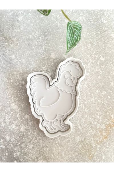 By Selen Suyolcu Rooster Cookie Stamp and Cutter