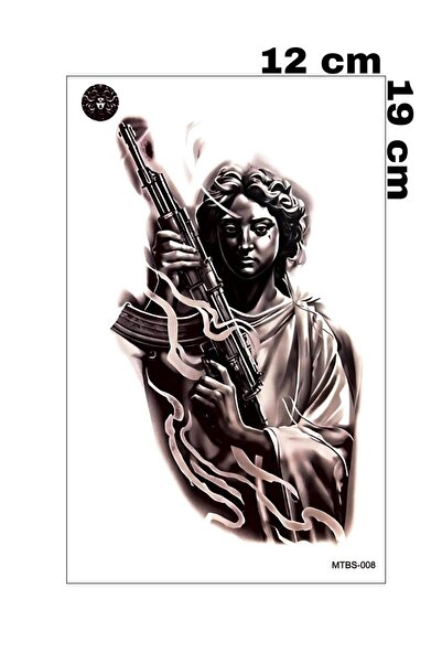 Mecit Tuhafiye SİLAHLI HEYKEL KOL BİLEK VUCUT İÇİN GEÇİCİ DÖVME