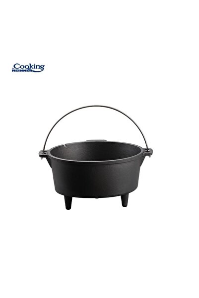 Heinner Pure cast iron cauldron 2 in 1, capacity 7 l, grill pan lid, size 29.5X16 cm, Heinner