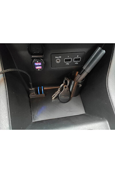 İN3DEX منظم وحدة التحكم لرينو كليو 5، حامل سلسلة مفاتيح، منظم داخل السيارة