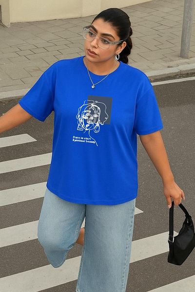 BENROMA 1 tricou este un cadou pentru achiziții de 6 și mai sus în coș - tricou unisex imprimat de dimensiuni mari