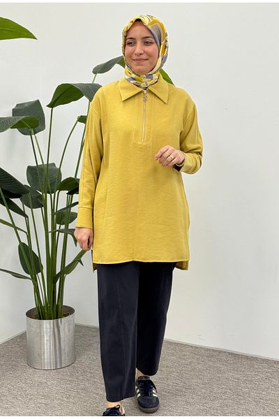 Armine TREND 25Yt467 Armine Trend Acid Color Summer Cotton Tunic