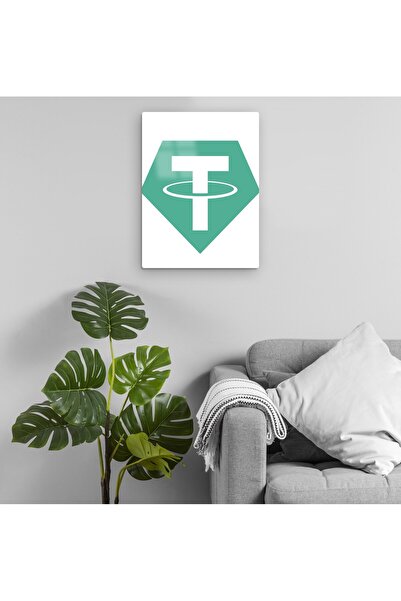 Pixxa Tether Coin - Kripto - Kriptovaluta Metalni Stol Model 1