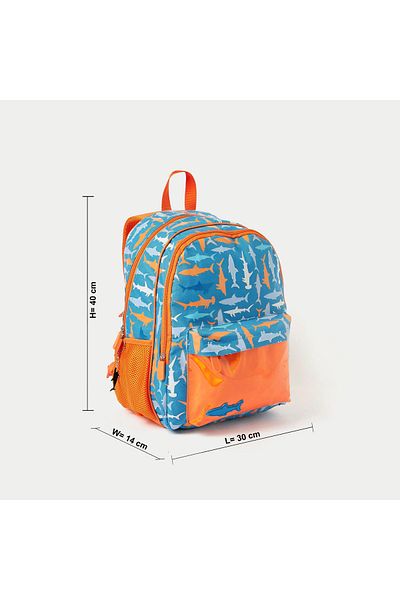 Juniors Printed Backpack with Adjustable Straps - 16 inches