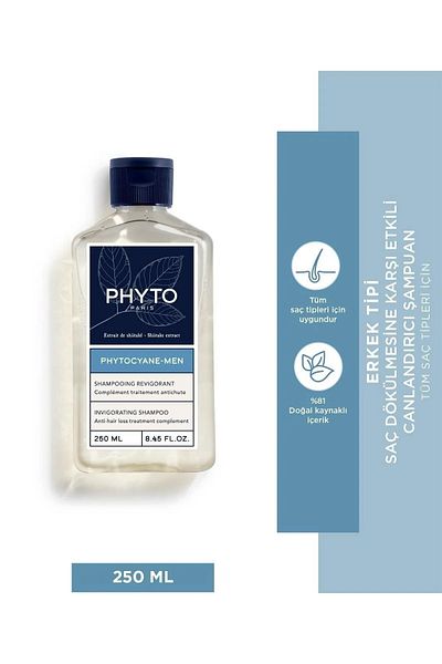 Phyto Cyane Men's Special Anti-Hair Loss Shampoo 250 ml Revitalizing & Volumizing Effect