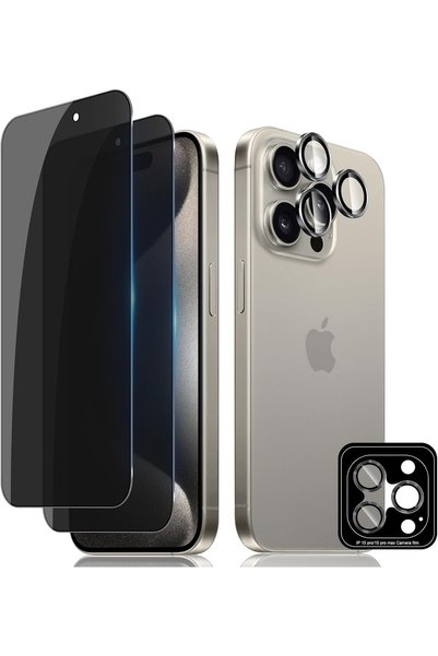 aheaks iPhone 15 Pro Max Ghost Screen Protector, Nano Glass + Natural Camera ...