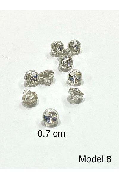 karantuhafiye Stoned Blouse Button / Metal Blouse Button Gold / 10 Pieces /2887/ Model 8