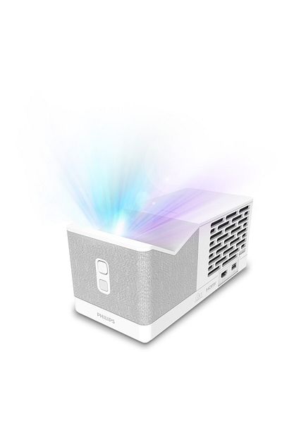 Philips Philips Screeneo UL5 Smart 550 Lumens Video Projector, Full HD 1920 x 1080, Wi-Fi, White