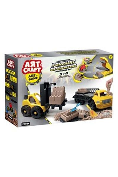 Jumbo Creative Sand Construction Vehicle Set - 9 Pieces