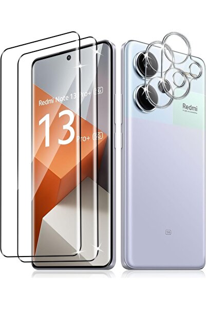 aheaks Xiaomi Redmi Note 13 Pro Plus Şeffaf Ekran Koruyucu Jelatin Ped ve Kam...