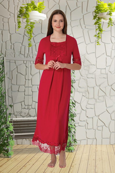 lohusahamile Cămașă de noapte pentru gravide Vişne cu caracteristică de alăpt...