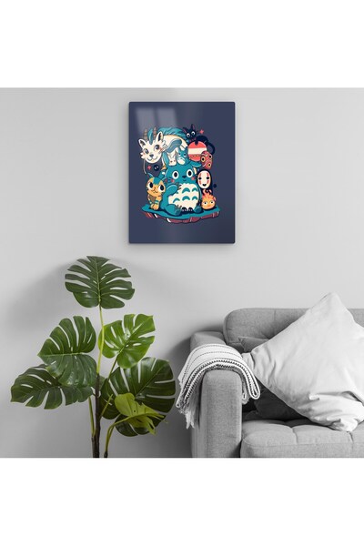 Pixxa Ghibli Totoro Spirited Away Kiki Miyazaki Metal Tablo Model 1