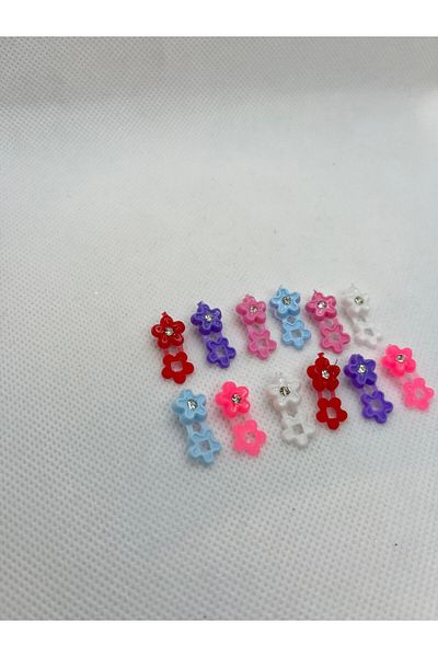 Çınar Aksesuar Set de agrafe pentru copii Mini Flower Stone - agrafă pentru împletitură de păr