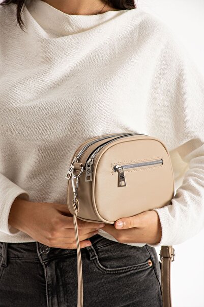 H&D COLLECTİON Geantă de umăr și crossbody din piele moale căptușită cu 3 com...