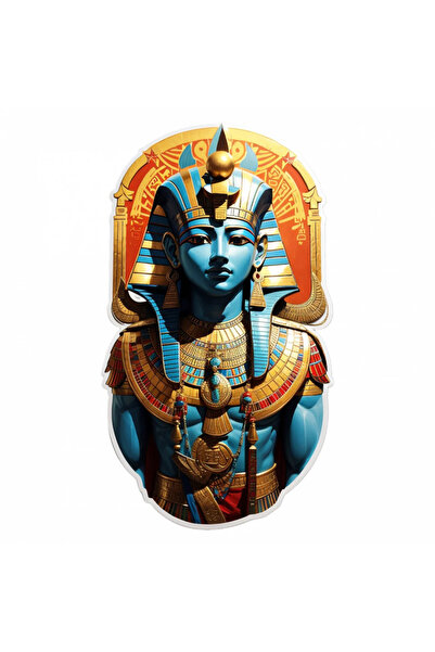 INOVATIX Set de 8 piese, autocolant Zeul egiptean Nechbet, INOVATIX®. 6 cm