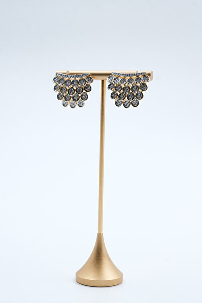 ATELİER BEREN Glam Cluster - Katmanlı Taşlı Özel Tasarım Kadın Küpe