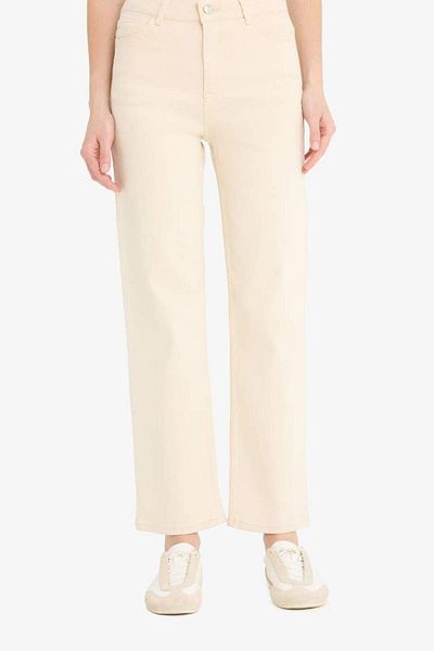 DeFacto New Season Comfort Straight High Waist Ankle Length Jean Trousers
