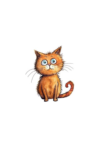 INOVATIX Set of 8 pieces, Judy the Cat Sticker, INOVATIX®. 6 cm