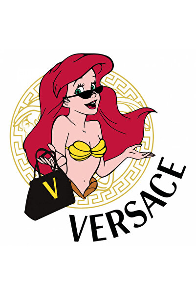 INOVATIX Set de 8 piese, autocolant Ariel Versace, INOVATIX®. 6 cm