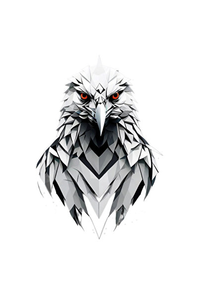 INOVATIX Set de 8 bucăți, autocolant cu vultur de piatră, INOVATIX®. 6 cm