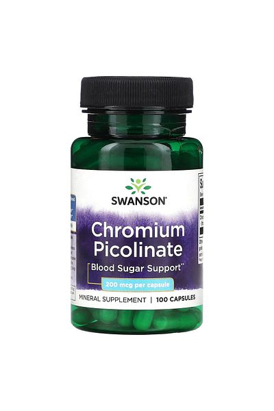 SWANSON , Chromium Picolinate, 200 mcg, 100 Capsules