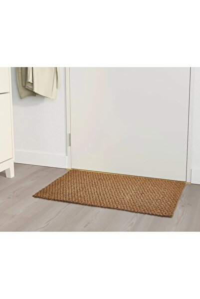 IKEA QUALİTY El Dokuması Paspas 50x80 Cm İkea Kapı Önü Paspası Kahverengi Hindistancevizi Lifi Paspas