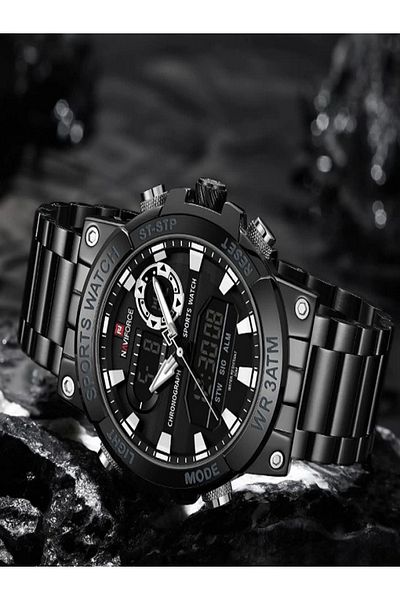 Naviforce BGYGY Factory Original Quartz Watch for Men Waterproof Genuine Leather Strap