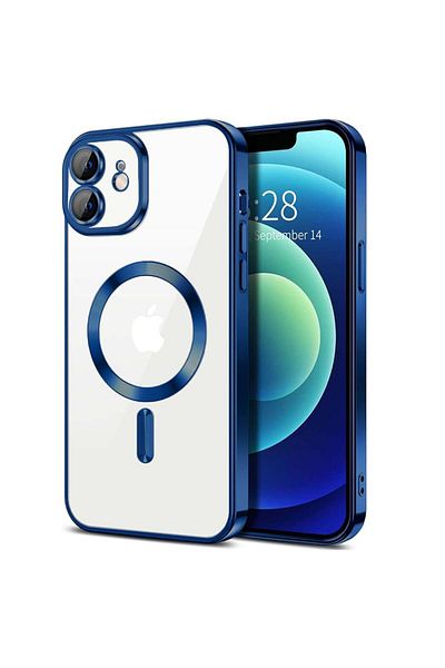 Techsuit Case for iPhone 12 - Techsuit Luxury Crystal MagSafe - Deep Blue