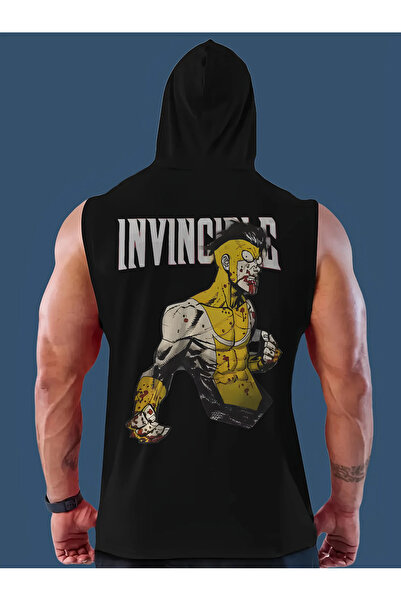 bellanova Oversize 1 Kalite Invincible Baskılı Kolsuz Sweatshirt