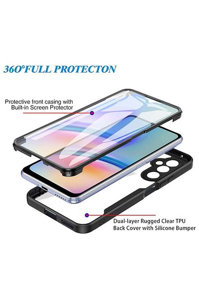 Techsuit Case for Samsung Galaxy A34 5G + Foil - Techsuit ColorVerse 360 Series - Blue
