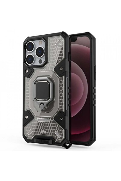 Techsuit Carcasă pentru iPhone 13 Pro Max - Techsuit Honeycomb Armor - Negru