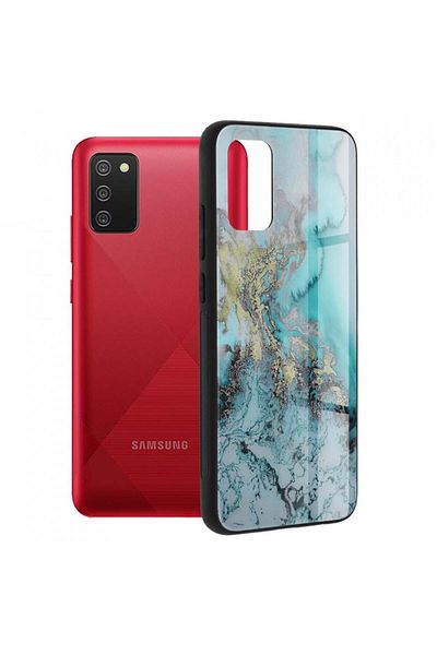 Techsuit Case for Samsung Galaxy A02s - Techsuit Glaze Series - Blue Ocean