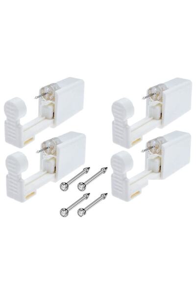 Sprise Set 4 articole de piercing, Otel inoxidabil, Argintiu